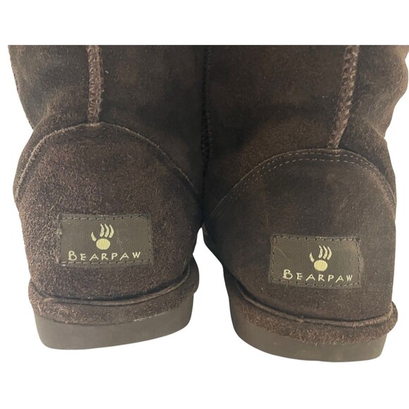 Women’s Size 7 Chocolate Brown Bearpaw Boots Preowned - Picture 6 of 8